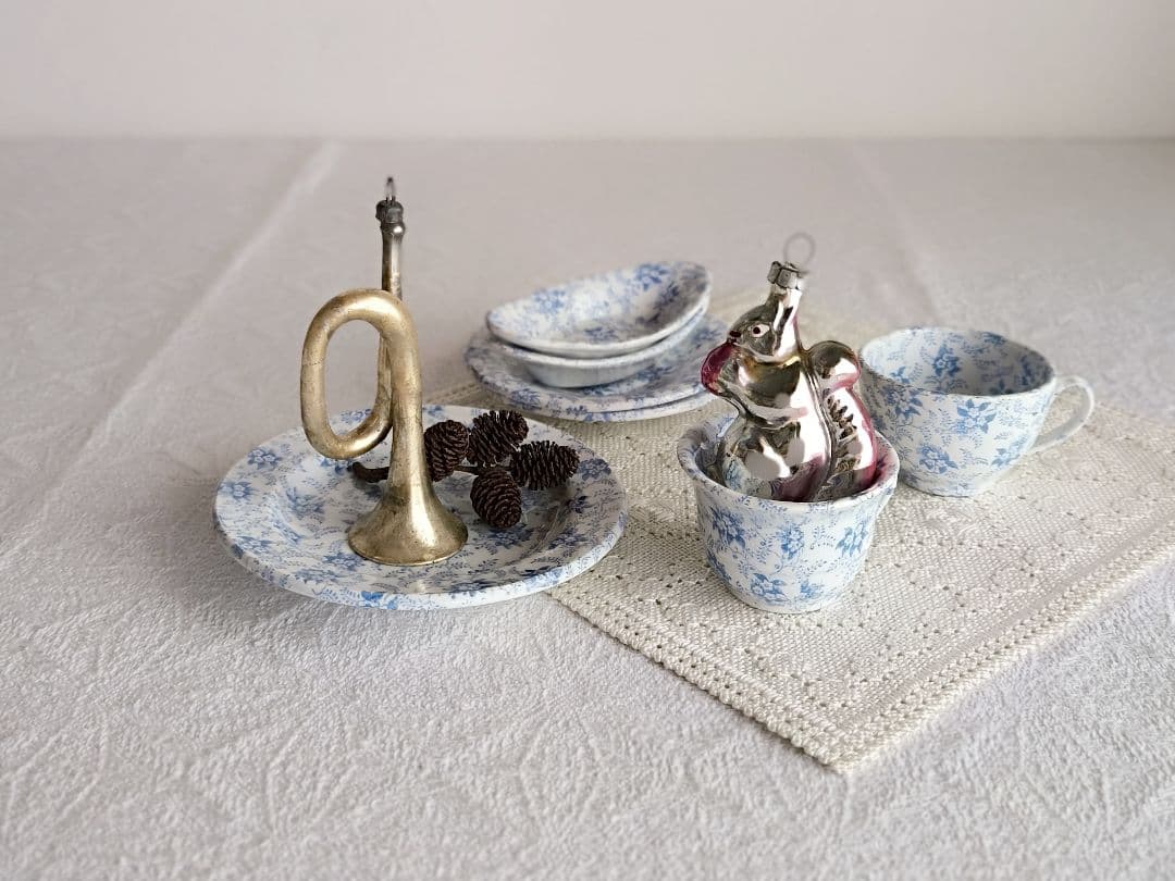 【55dice さま】 vintage ornament ❀ トランペット