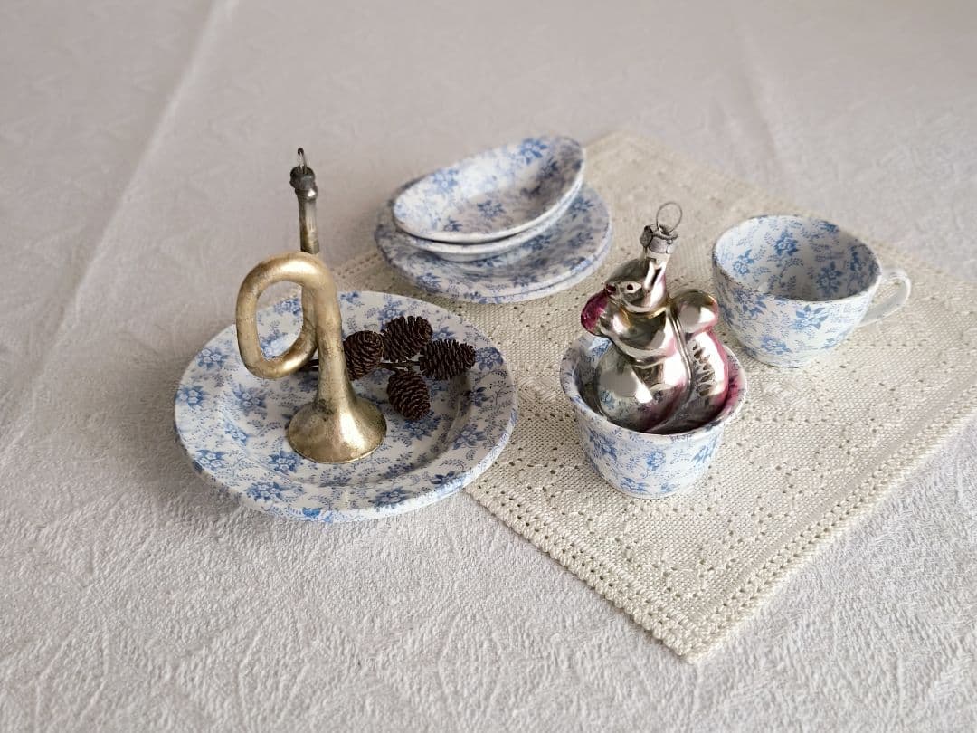 【55dice さま】 vintage ornament ❀ トランペット