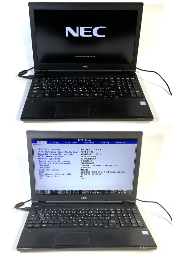 NEC 快速SSD Windows11 Pro i5 15.6型 良品