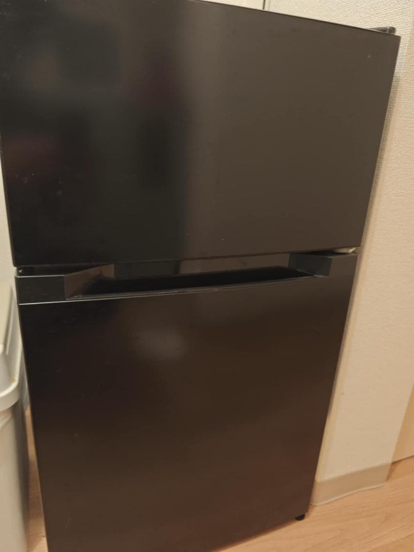 冷凍冷蔵庫【中古】動作保証 アイリス ブラック 2023年製 87L 2ドア