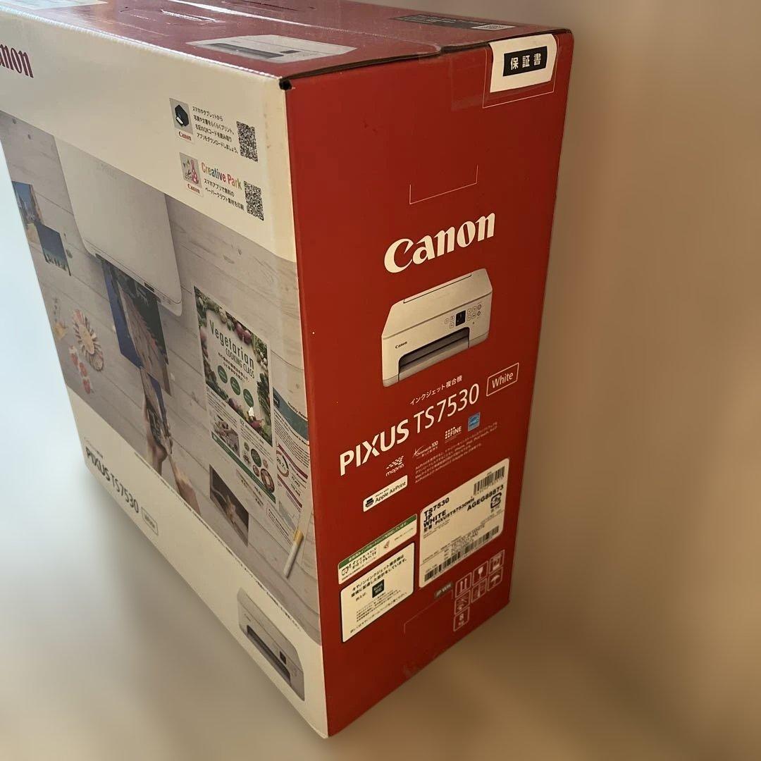 Canon PIXUS TS7530 ホワイト インクジェットプリンター