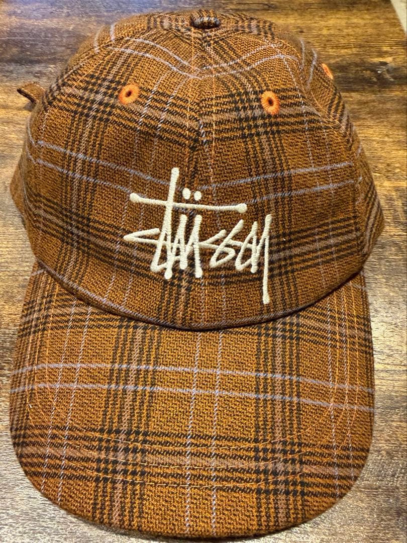 Stussy チェック柄 ベースボールキャップ