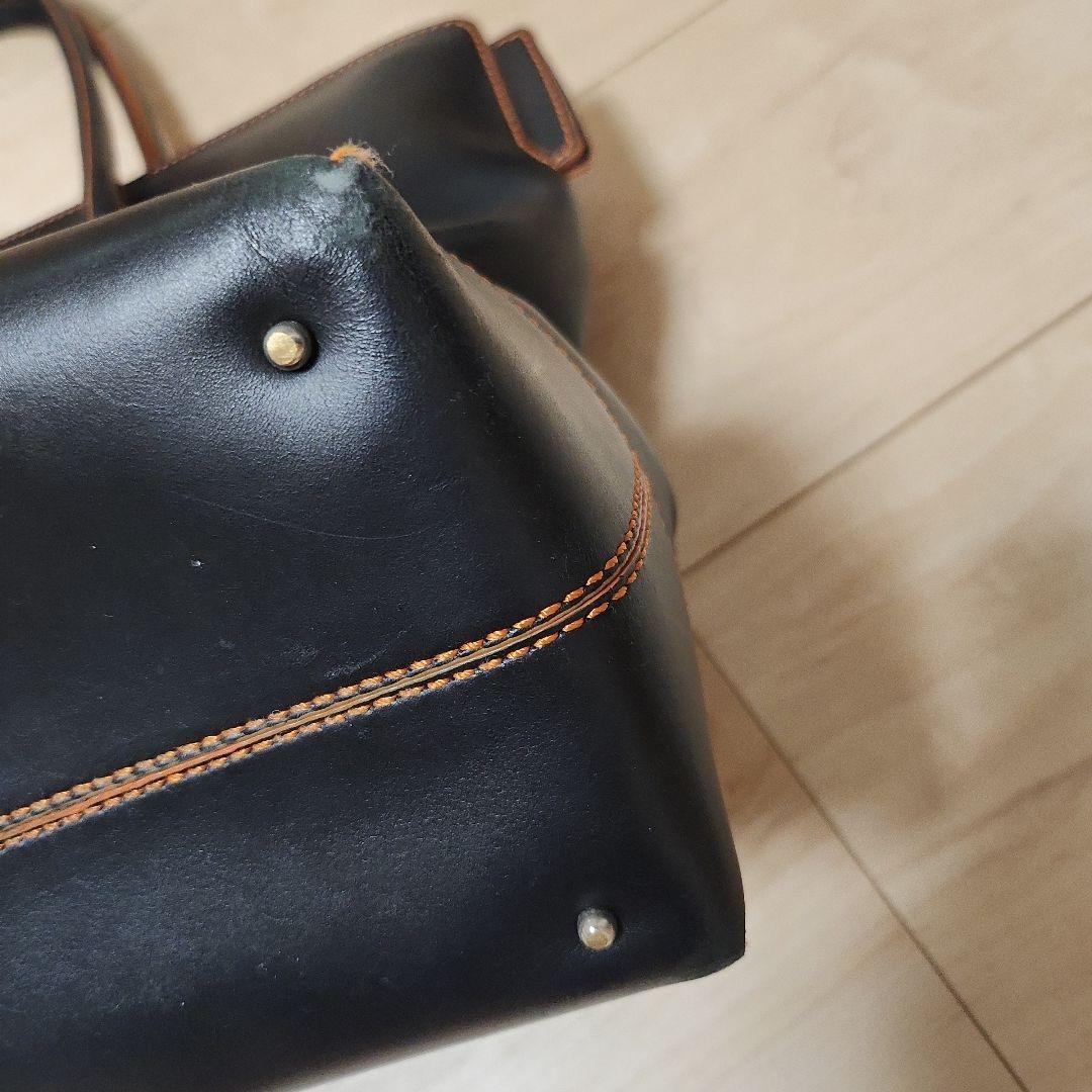 月　美品　TOD's トッズ トートバッグ 肩掛け ブラック レザー