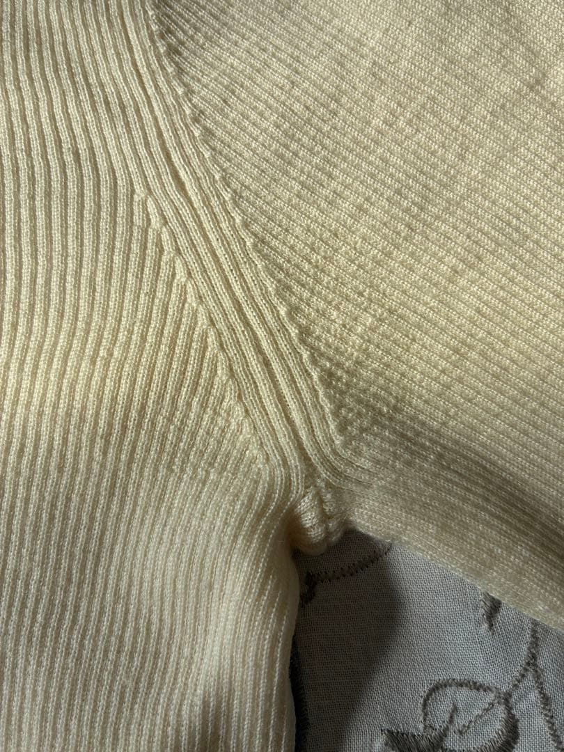 美品　ebure ソフトファインウールタートルネックニットプルオーバー