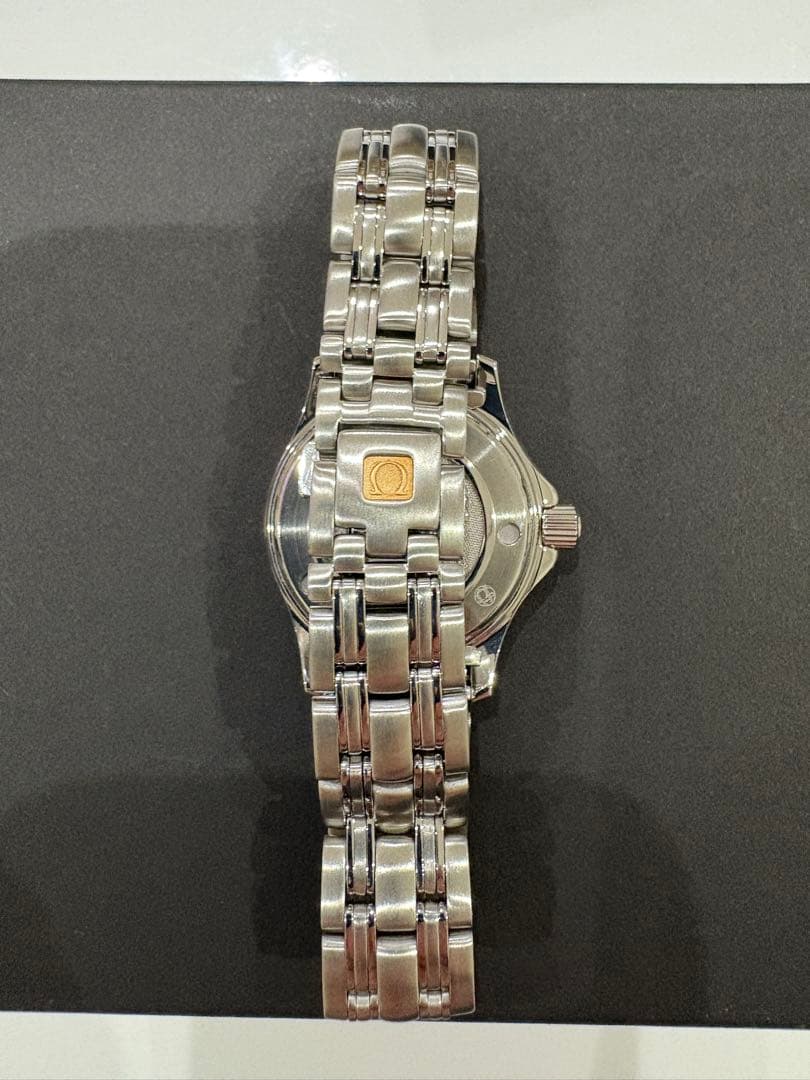 オメガ シーマスター300M 美品クォーツ28mm 2224.80 SS ブルー