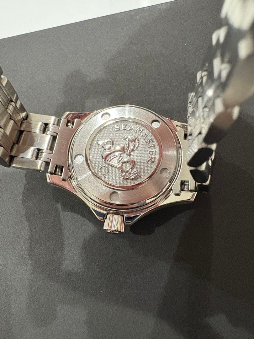 オメガ シーマスター300M 美品クォーツ28mm 2224.80 SS ブルー