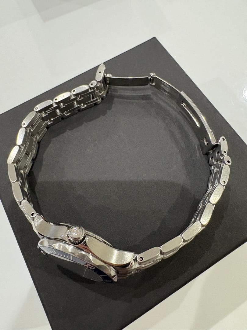 オメガ シーマスター300M 美品クォーツ28mm 2224.80 SS ブルー