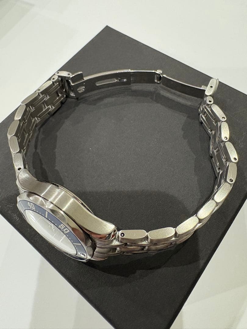 オメガ シーマスター300M 美品クォーツ28mm 2224.80 SS ブルー