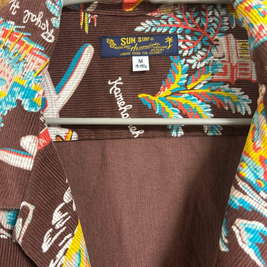 コーデュロイ長袖オープンシャツ SUN SURF サンサーフ アロハハワイアン