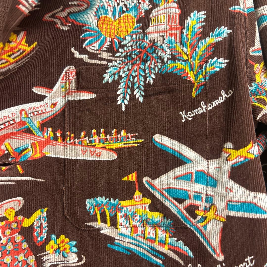 コーデュロイ長袖オープンシャツ SUN SURF サンサーフ アロハハワイアン