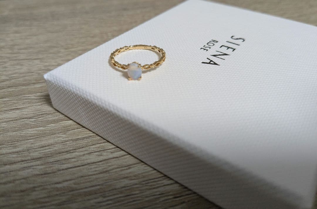 ［新品未使用］シエナロゼ　オパール　k18　リング