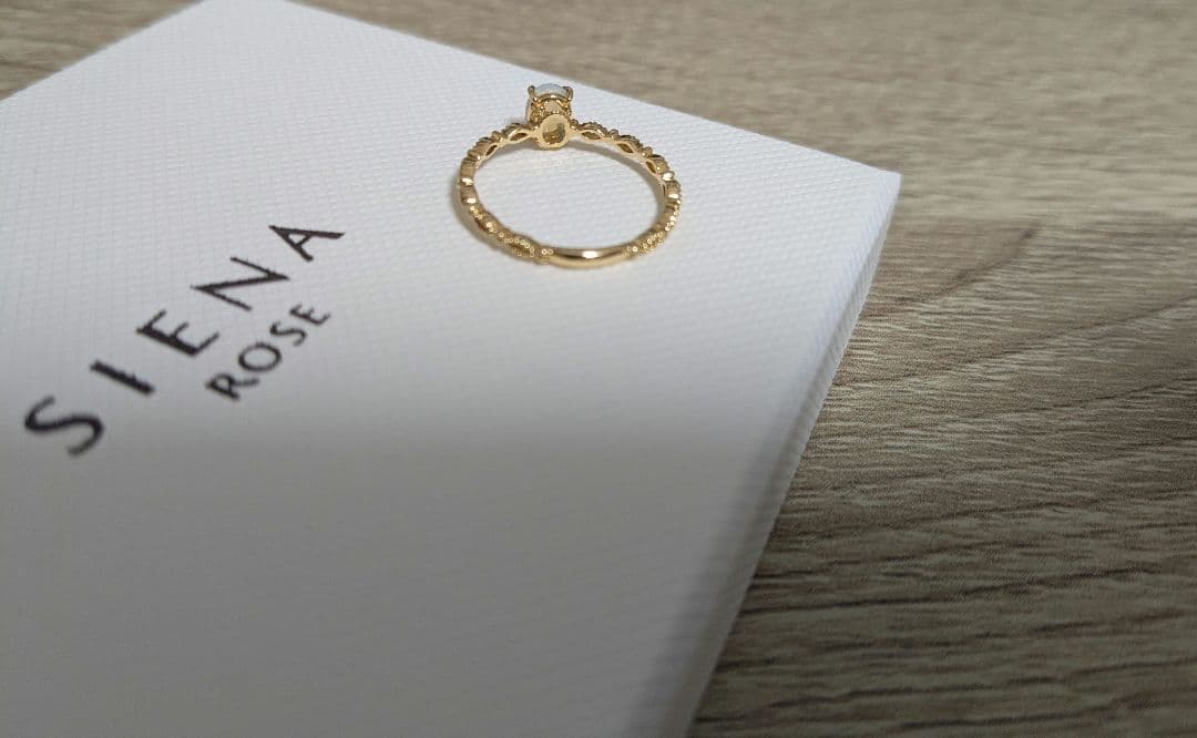 ［新品未使用］シエナロゼ　オパール　k18　リング