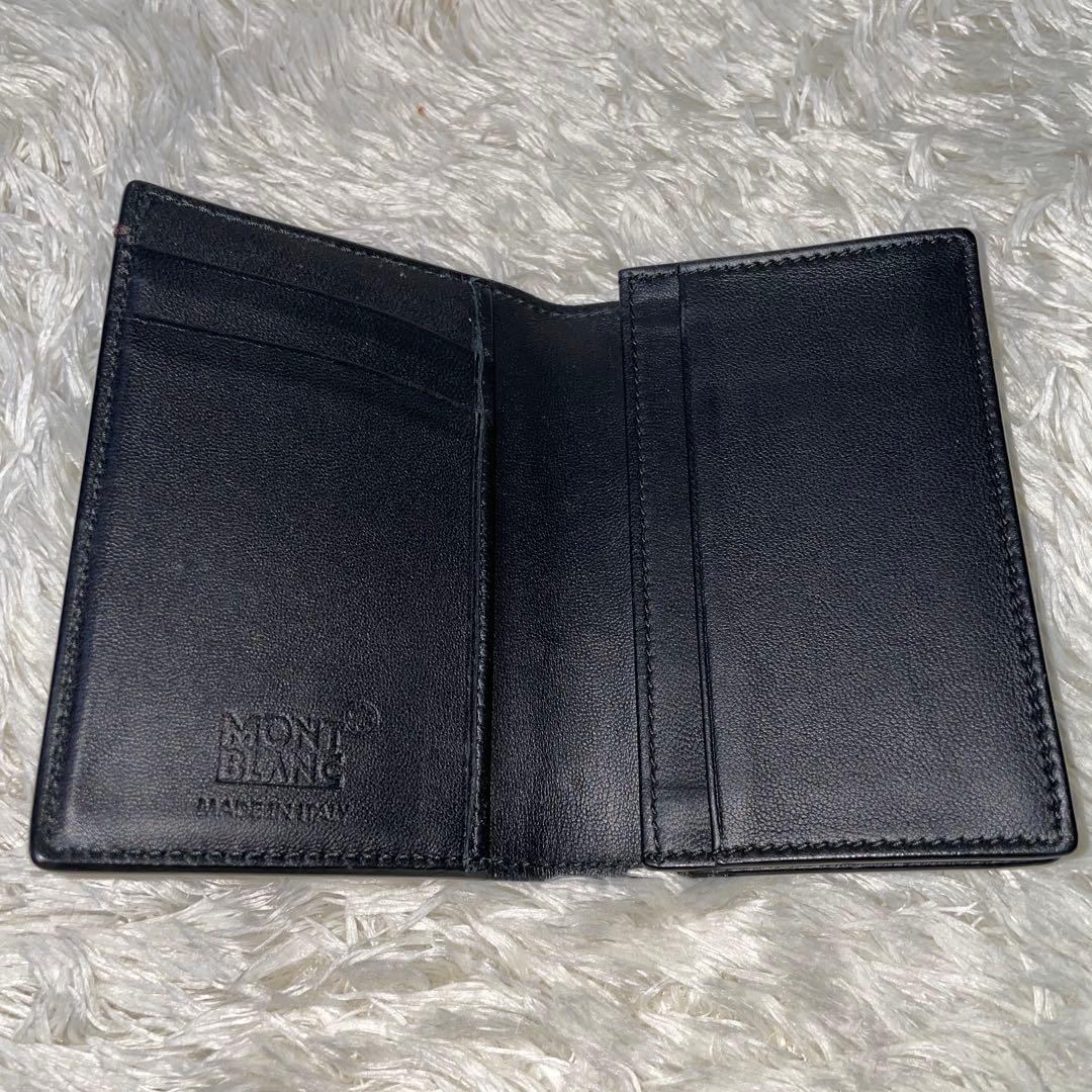 美品✨モンブラン MONTBLANC本革 名刺入れ カードケース メンズ