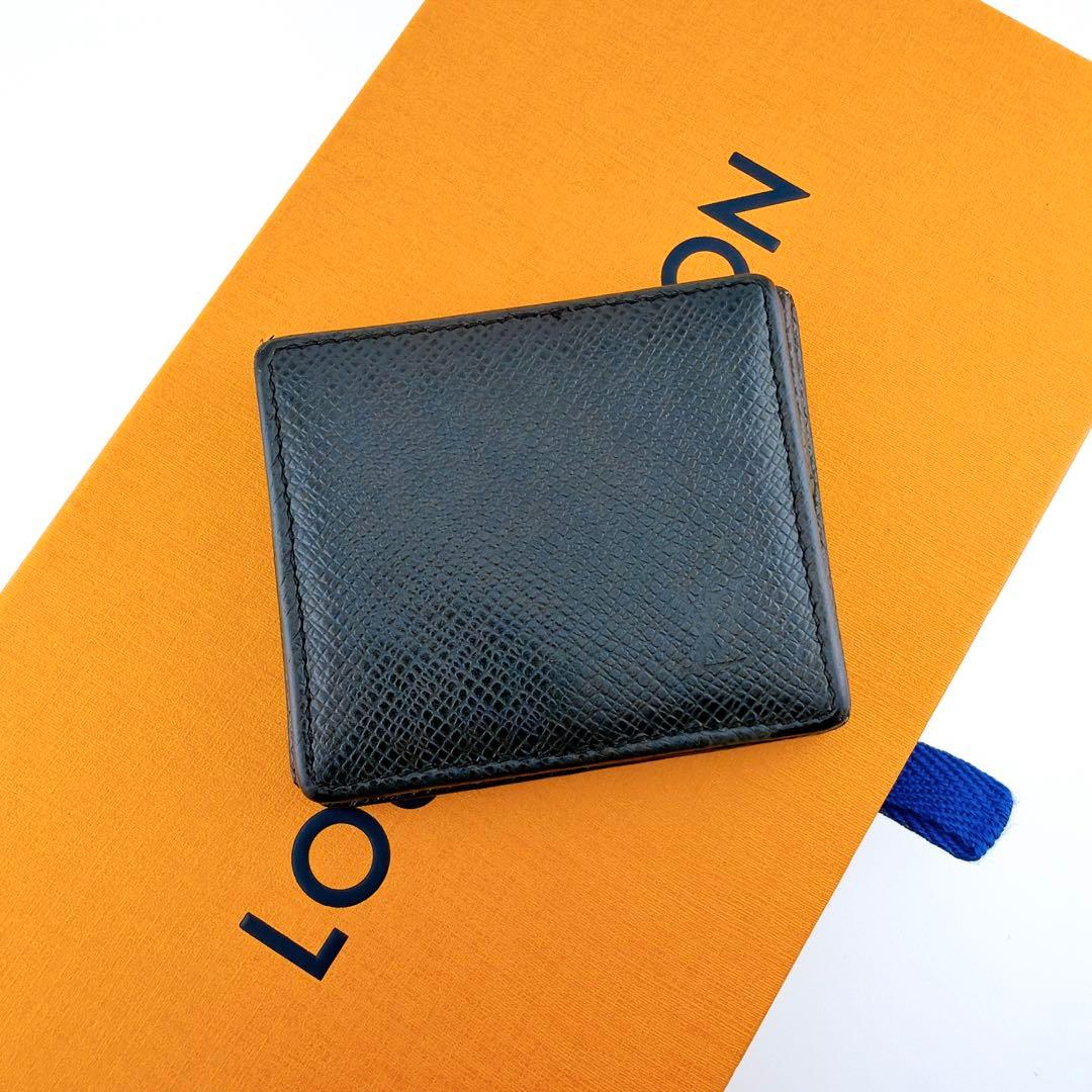 【美品】ルイヴィトン タイガ ポルトモネボワット ケース ブラック系