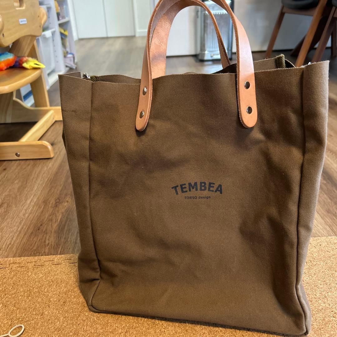 TEMBEA ブラウン キャンバス マザーズバッグ