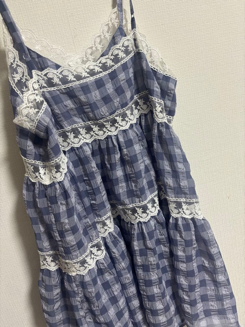 merry jenny checkフレアベビードール