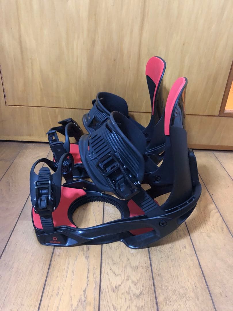 SALOMON スノーボードビンディング ブラック/レッド