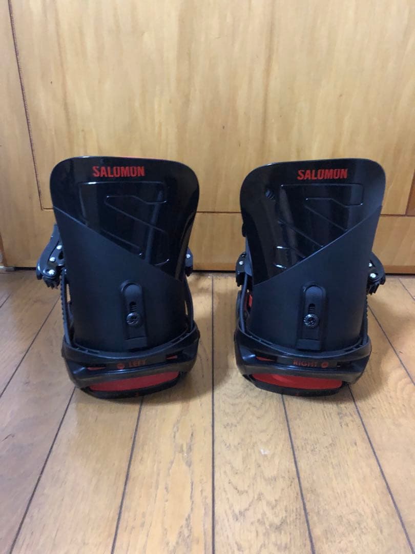 SALOMON スノーボードビンディング ブラック/レッド