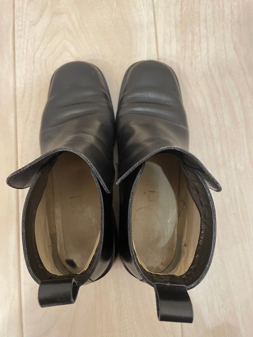 GUCCI ブラック　レザー ショートブーツ　4 1/2