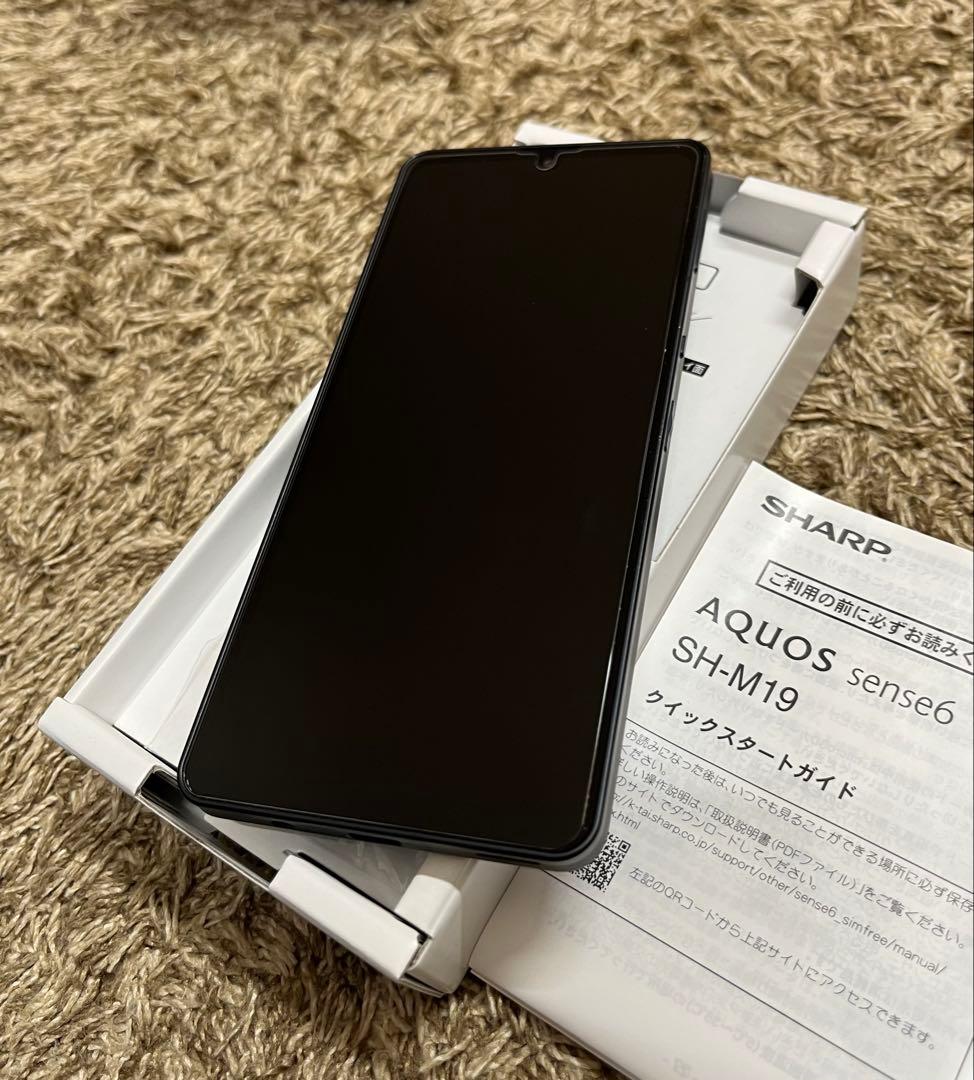 SHARP AQUOS sense6 ブラック64GB SIMフリー