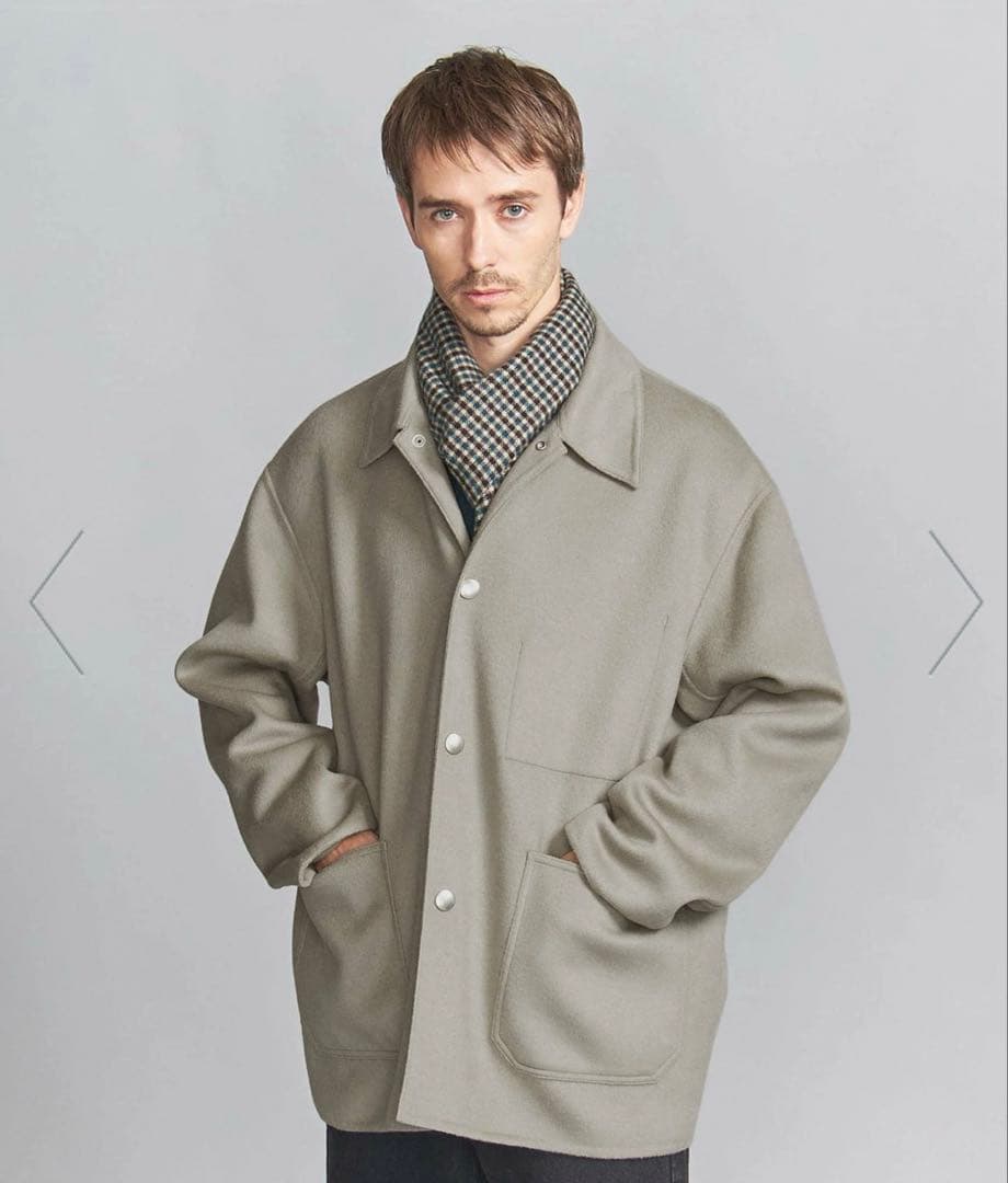 beauty&youthビーバーフィニッシュ リバーメルトン カバーオール