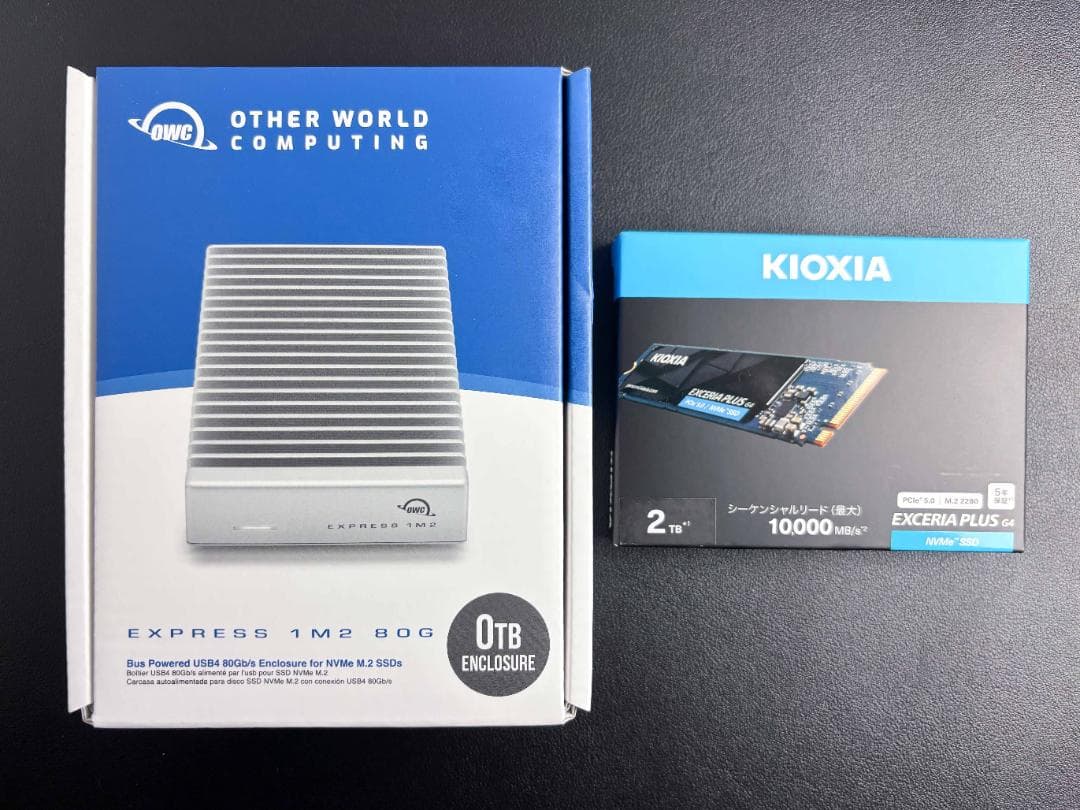 OWC Express 1M2 80G＋キオクシア SSD 2TB 外付け