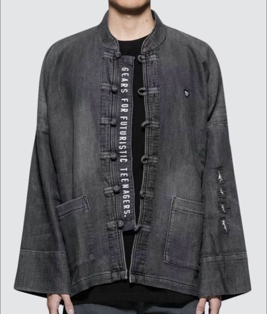 ヒューマンメイド スウェット チャイナ　デニムシャツ HUMAN MADE