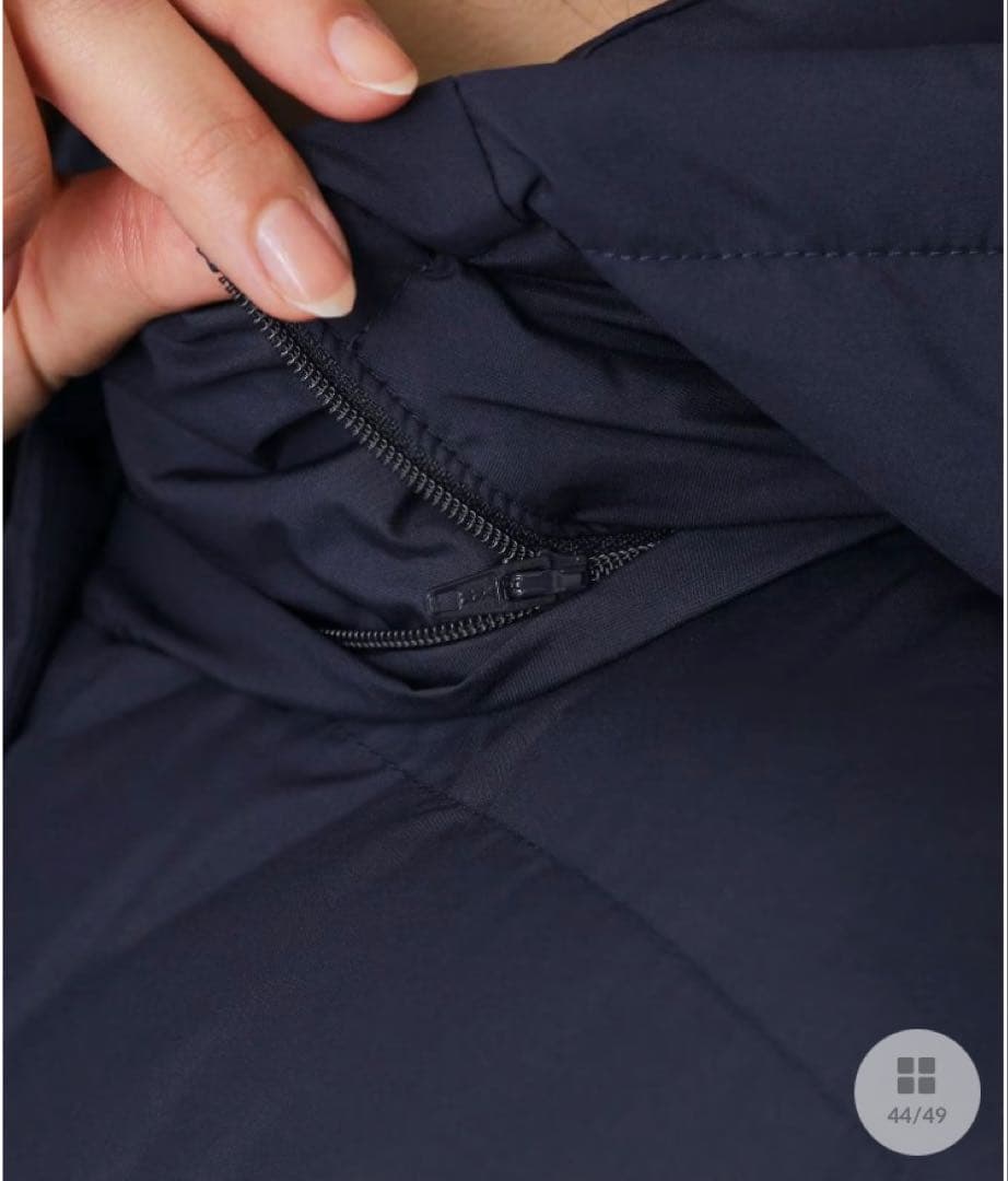 値下げ⭐︎美品⭐︎クードシャンス　ネイビー フランス産ホワイトダックダウンサイズ40