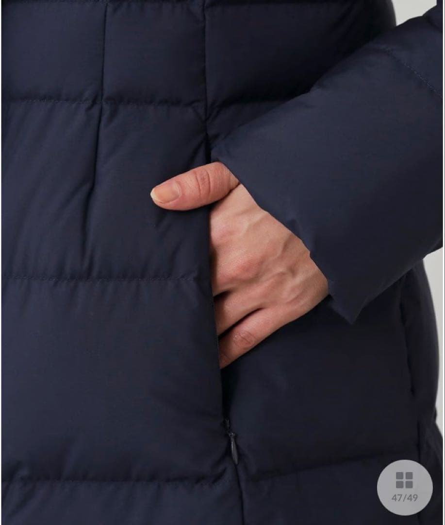 値下げ⭐︎美品⭐︎クードシャンス　ネイビー フランス産ホワイトダックダウンサイズ40