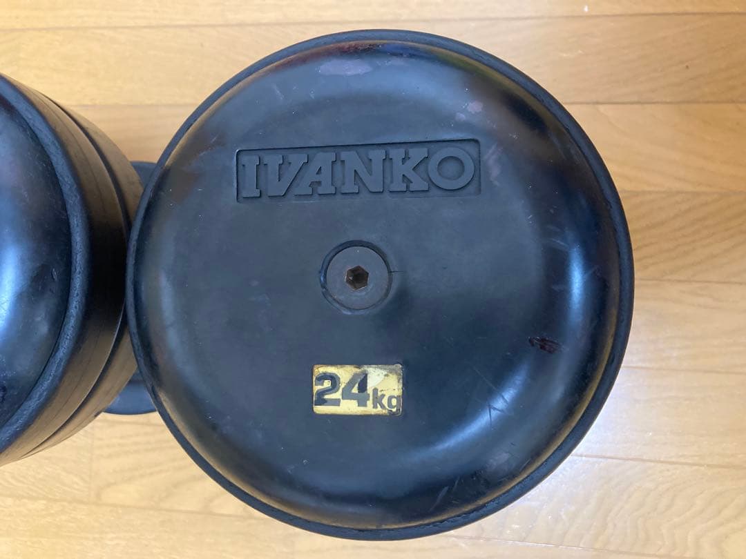 【2/8まで限定価格】①ivankoラバーダンベル24kg　irotec mbc