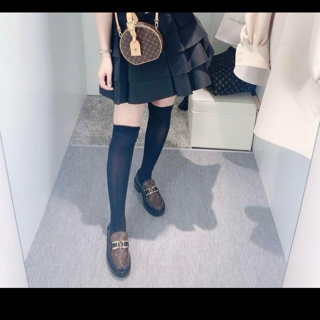 専用LOUIS VUITTON 厚底ローファー　左