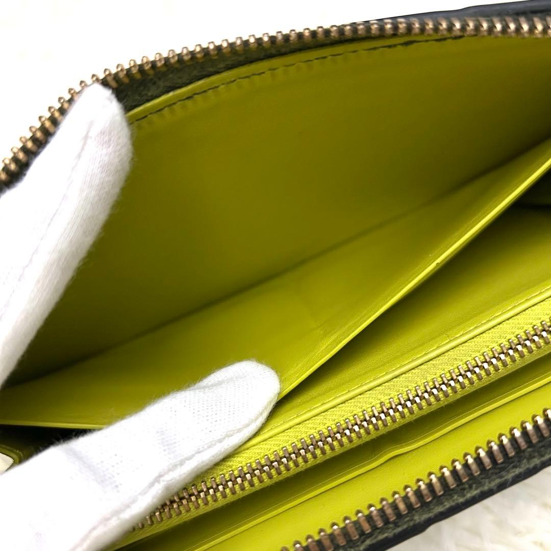 【美品】ICチップ内蔵 BOTTEGA VENETA イントレチャート長財布