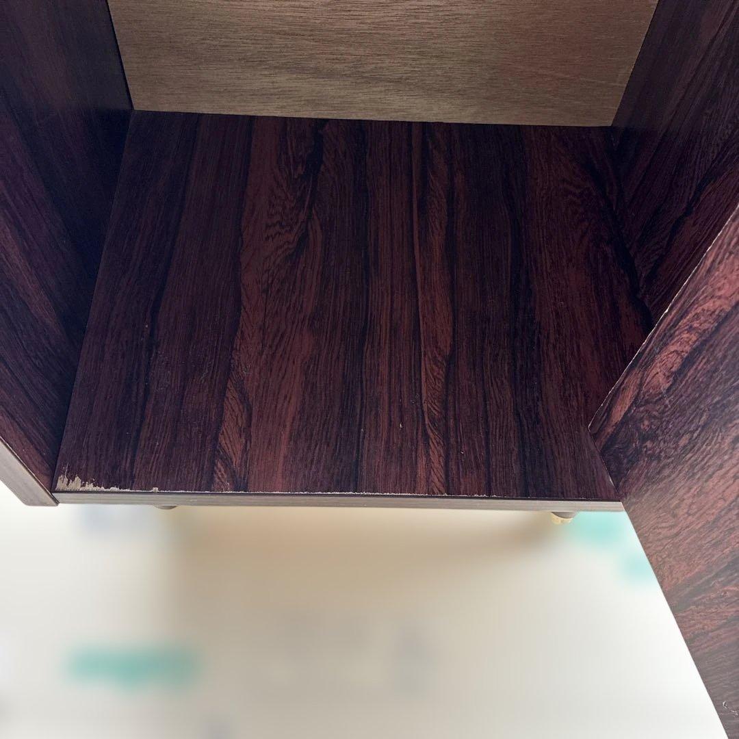 【レトロ】ヒカリ工芸 電話台 テレフォンスタンド 大理石調天板 ヴィンテージ