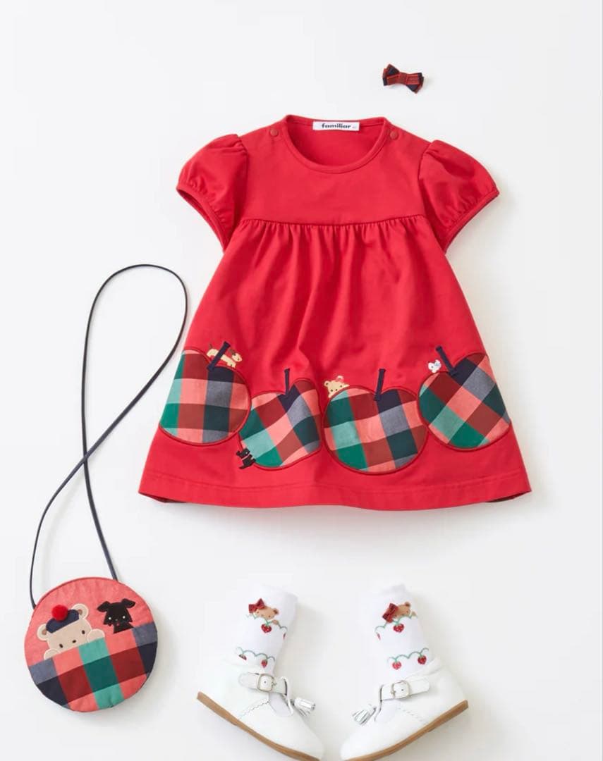 0*0様 完売‼︎【新品未着用】ファミリア　ワンピース　サイズ80