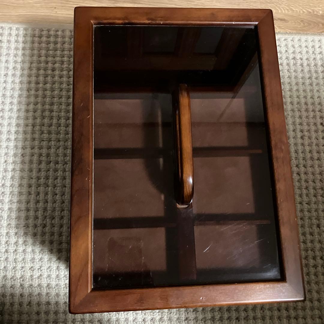 木製収納ボックス 取手と引き出し付き　豊岡クラフト