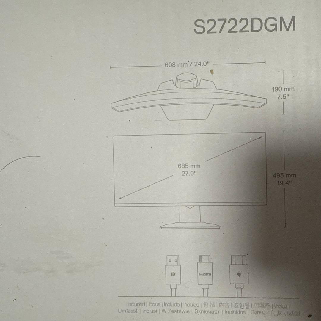 DELL S2722DGM 液晶モニター
