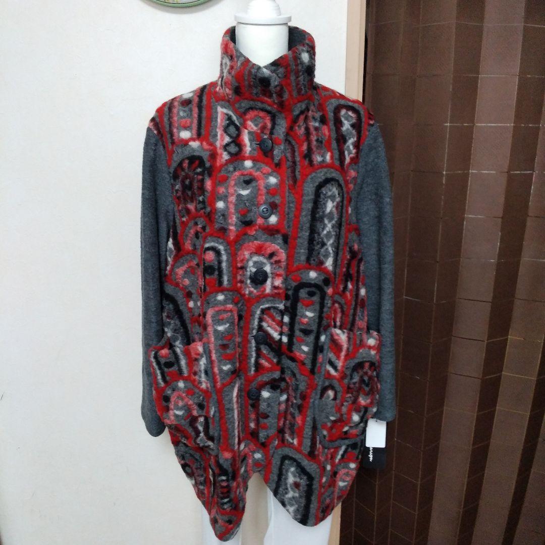 ※専用です※ ジェニーギャルソン コクーンハーフコート (レッド系)