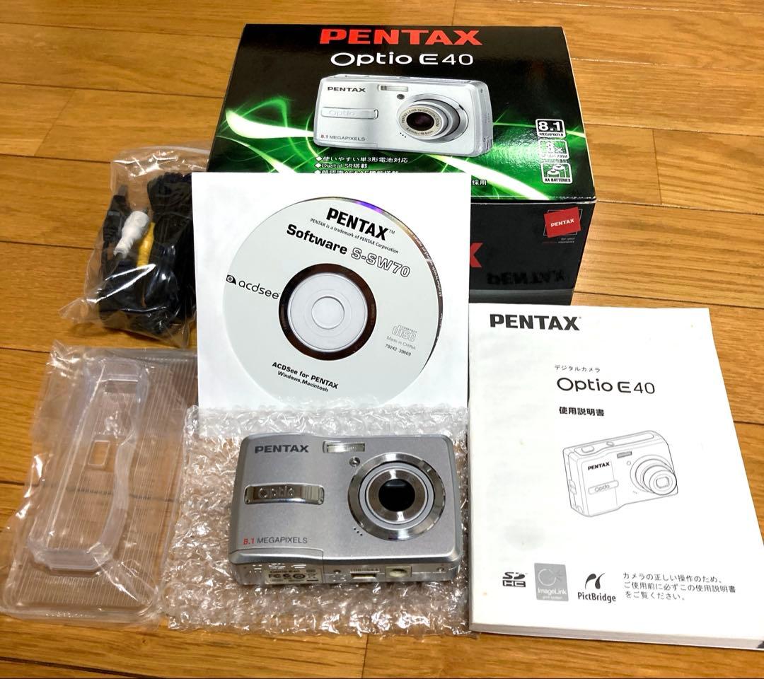 【簡易動作確認済み】PENTAX Optio E40 元箱付き