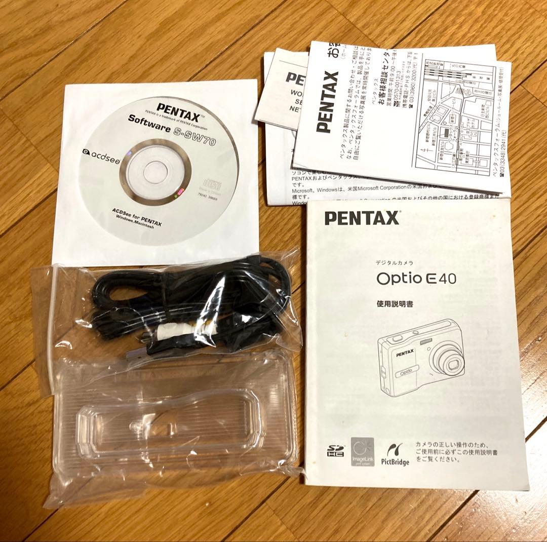 【簡易動作確認済み】PENTAX Optio E40 元箱付き