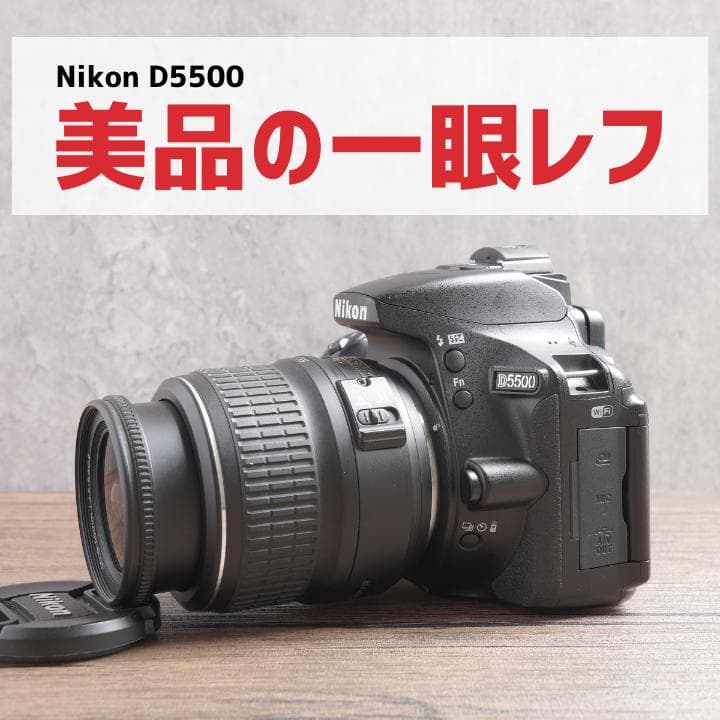 ✨美品✨Wi-Fi搭載✨自撮りOK✨初心者に✨Nikon D5500　783-1