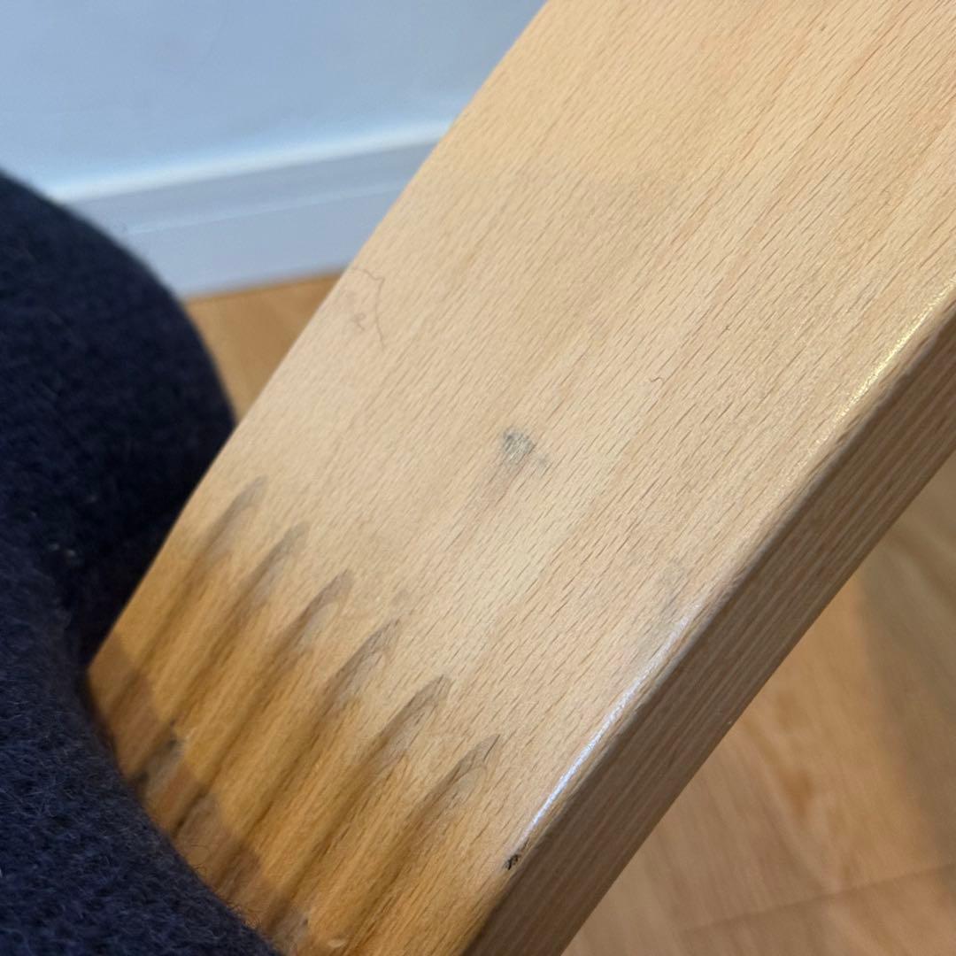 北欧RYBO バランスイージー 姿勢矯正チェア カバー（黒）付き！ネイビー