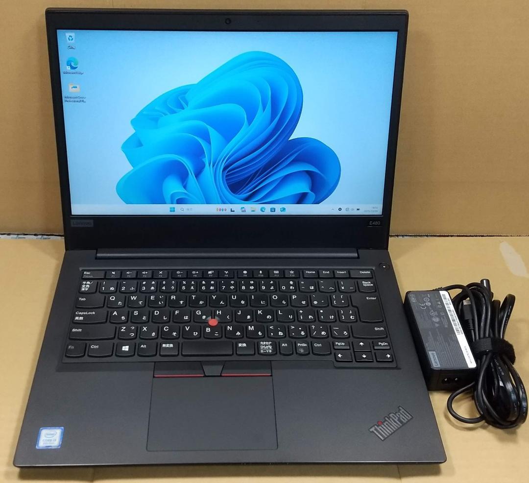 【訳あり】ThinkPad E480 8世代 i3 Win11 16GBオフィス