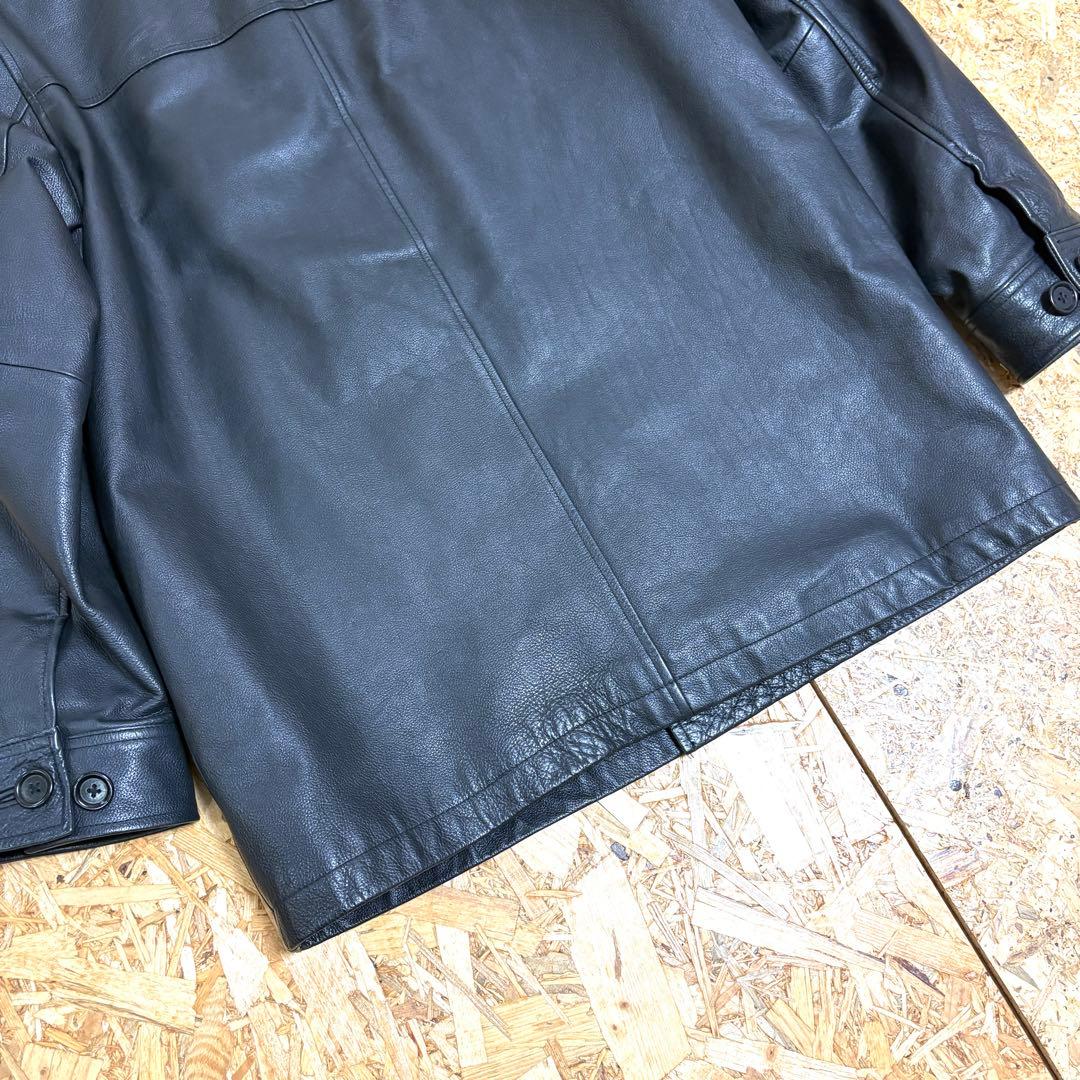 90s OLD GAP leather jacket car coat 極美品