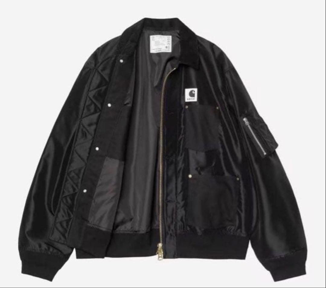sacai Carhartt WIP Nylon Twill Blouson 黒