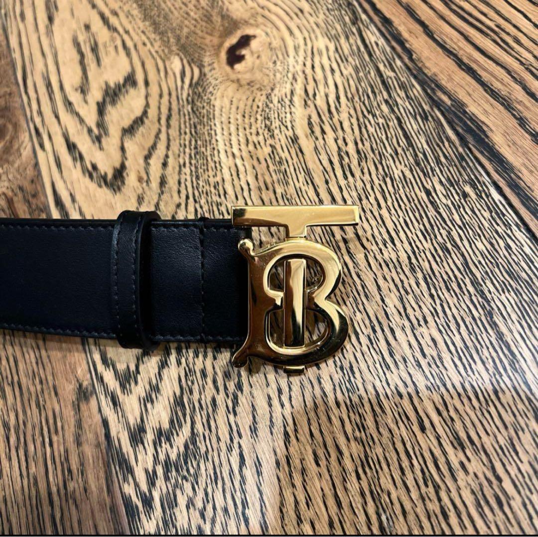 美品‼️BURBERRY 黒レザー ベルト