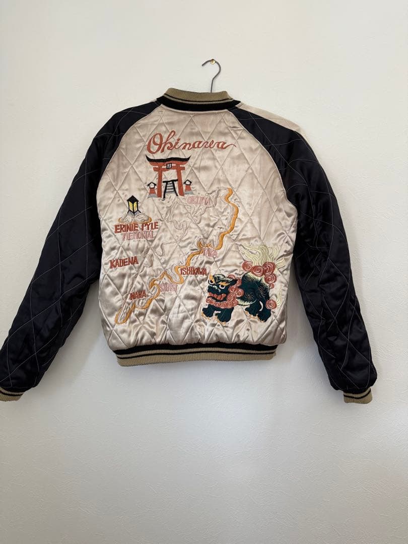テーラー東洋 スーベニアジャケット DRAGON×OKINAWA 別珍×サテン