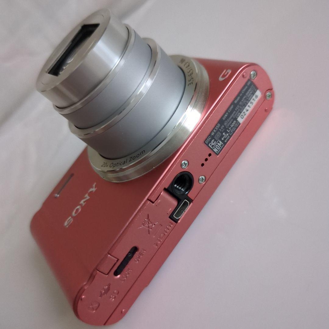 SONY Cyber−shot DSC−WX350ピンク＋ケース
