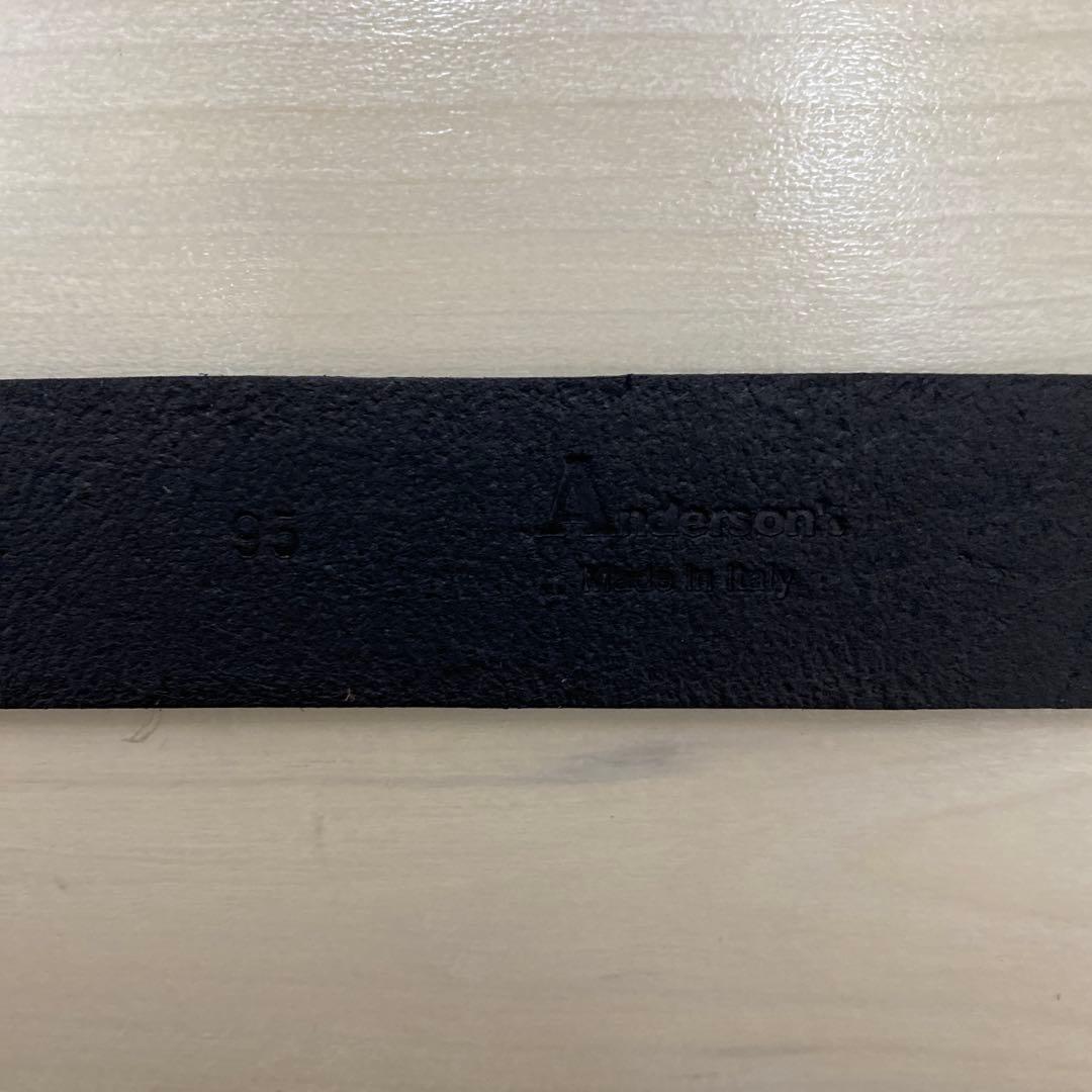 【Anderson's】プンターレ付 ウエスタン レザーベルト