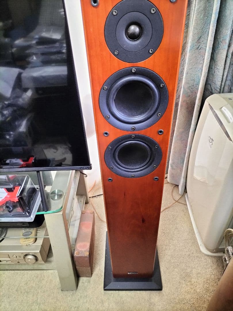 DENON フロアスタンディングスピーカー ウッド調　SC-T33SG