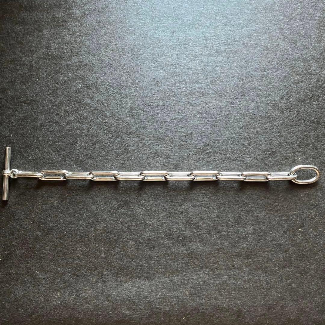 slim link silverチェーンブレスレット